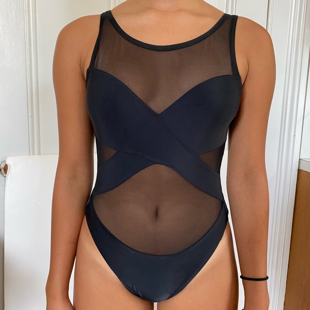 Anne Cole maillot with mesh